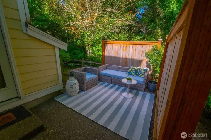 Backyard, quiet and dreamy