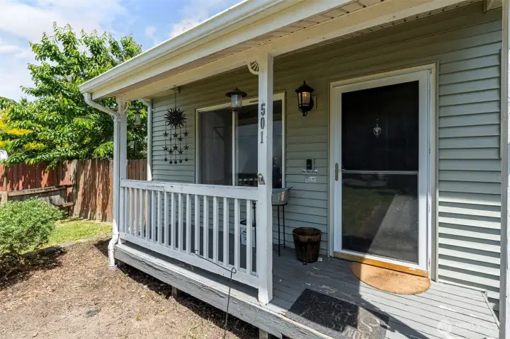 Covered front porch
