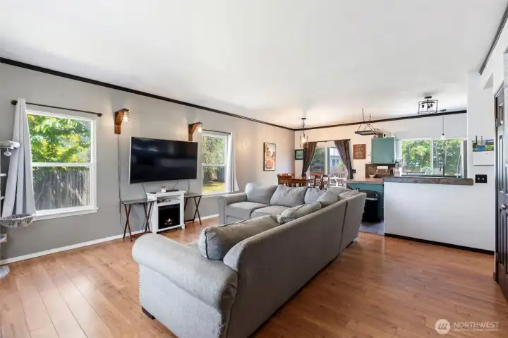 Living room through entry