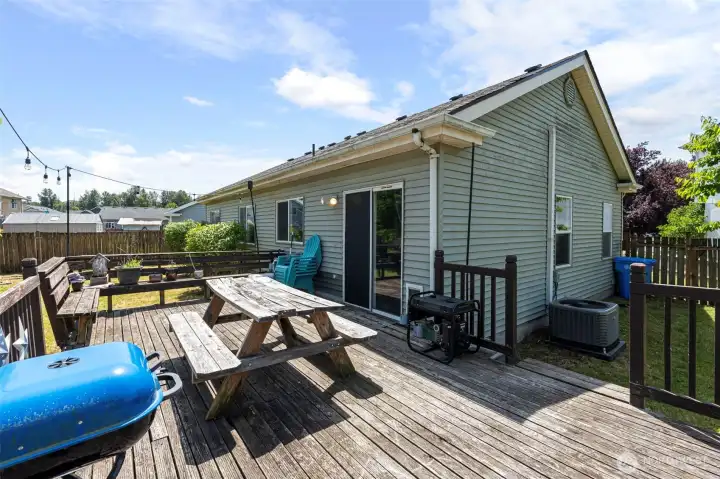 Large back deck
