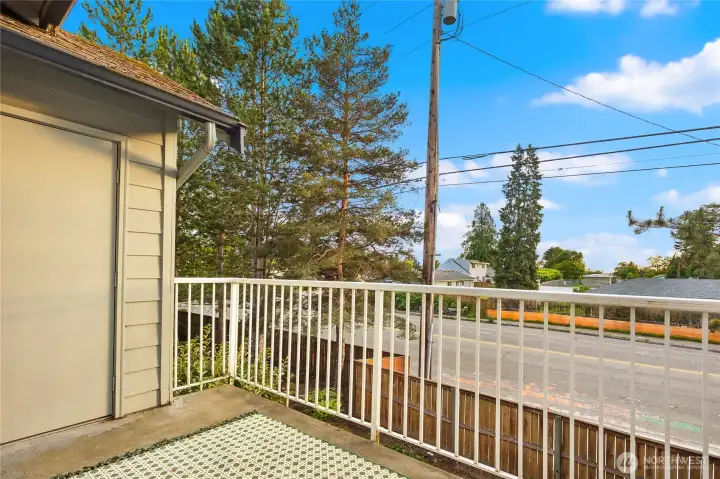 Large balcony with outdoor storage. Western facing with beautiful sunsets.
