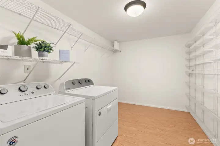 Utility room/pantry off kitchen. Washer & dryer stay with home