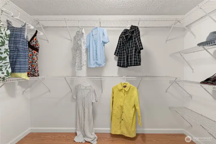 Primary walk in closet