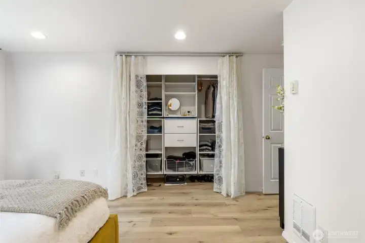 All of the closets in this home have incredible organization systems installed. Huge perk!!!