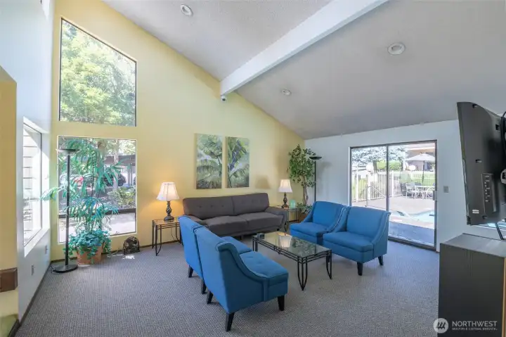 You can utilize the cabana for get togethers. Enjoy the rec room, small kitchen, cooking area, jacuzzi, grill, etc.