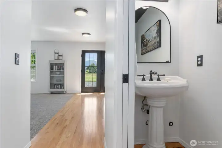 Main floor powder room Main floor powder room