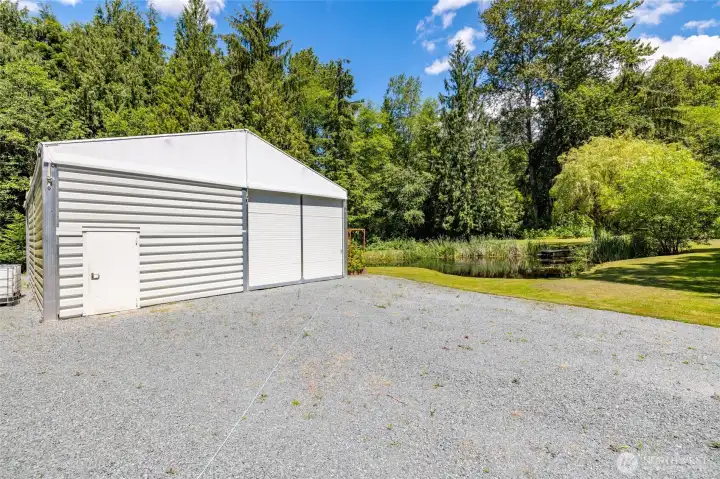 Exterior of the RV shed