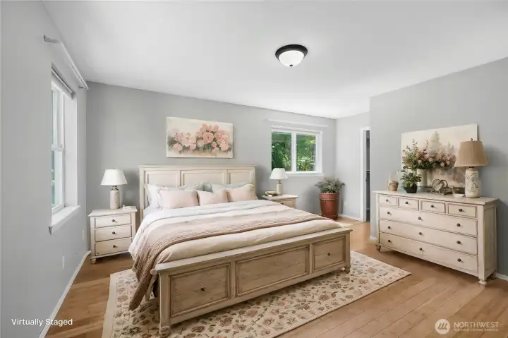 Main level primary bedroom