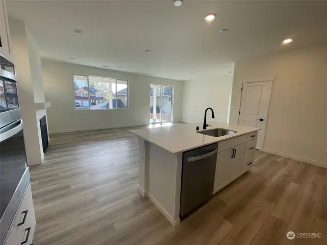 Kitchen, Great Room, Dining Area