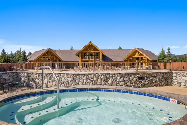 Hot tub at the Activity Center.