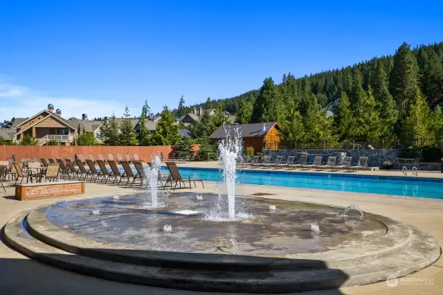 Splash pad at the Activity Center is great for the little ones, or the young at heart!