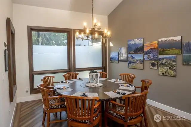 Gather at the round table in Formal diningroom.