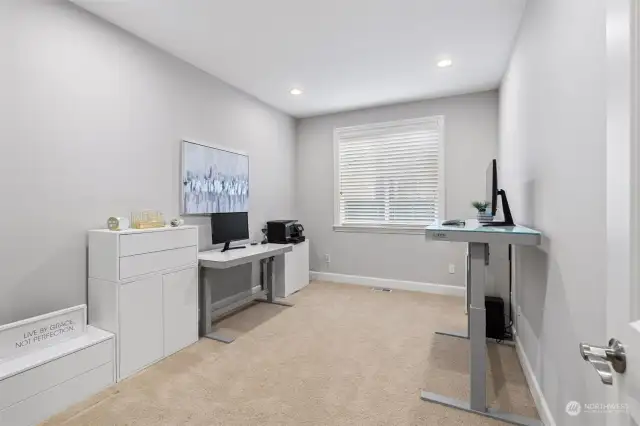 Designed with convenience in mind, this stair-free main floor bedroom & nearby 3/4 bathroom provide a perfect solution for multi-generational living or guest accommodations.