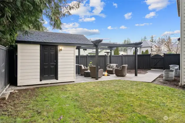 Whether you need additional storage or a creative workspace, this 10x12 shed with power is ready to accommodate your outdoor gear or be transformed into a workshop or craft room.