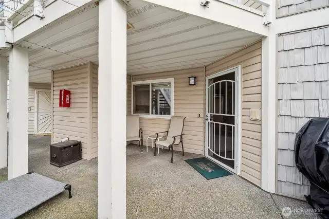 Wonderful front patio for relaxing and enjoying the summer sun