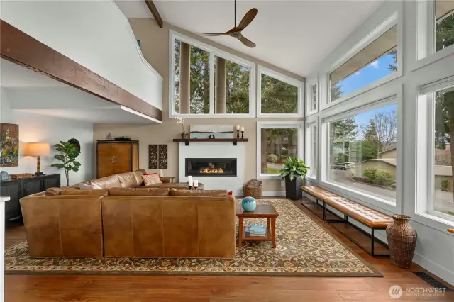 Spacious, light filled living room.