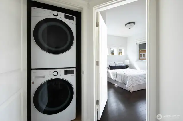 Laundry on upper level