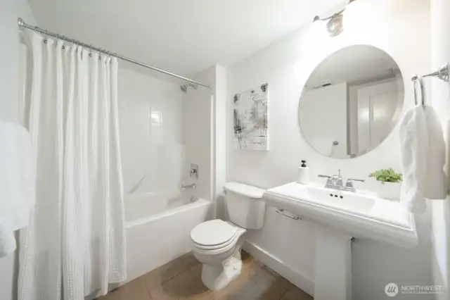 Full bath on lower level