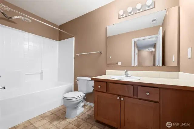 Full bathroom upstairs