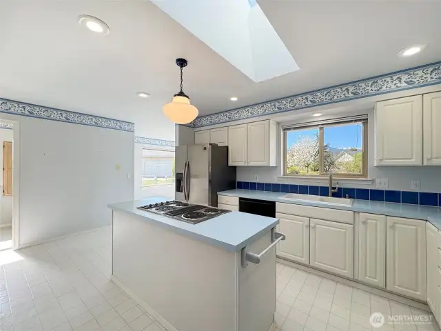 Large working kitchen