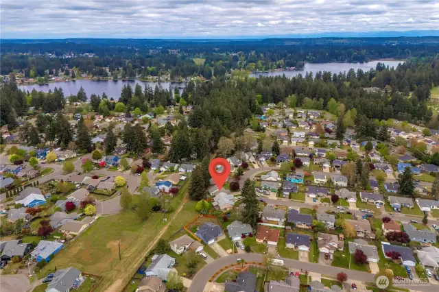 Close to water sport activities.