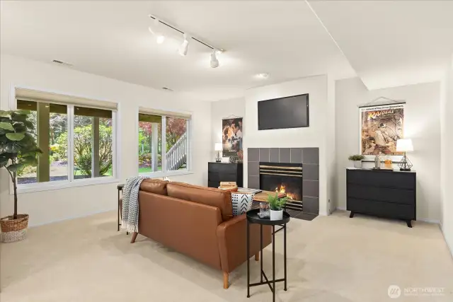 Basement rec room
