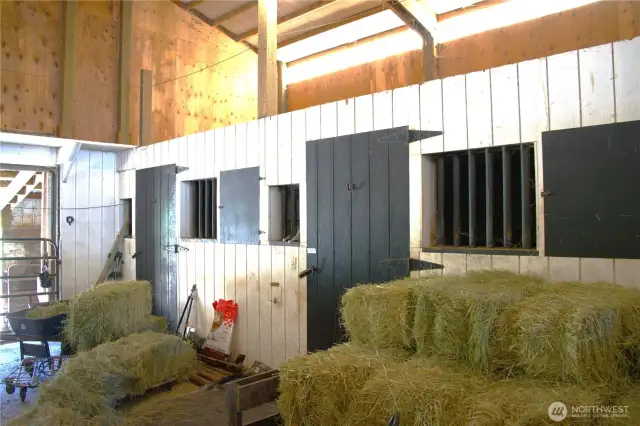 Plus tack and feed rooms