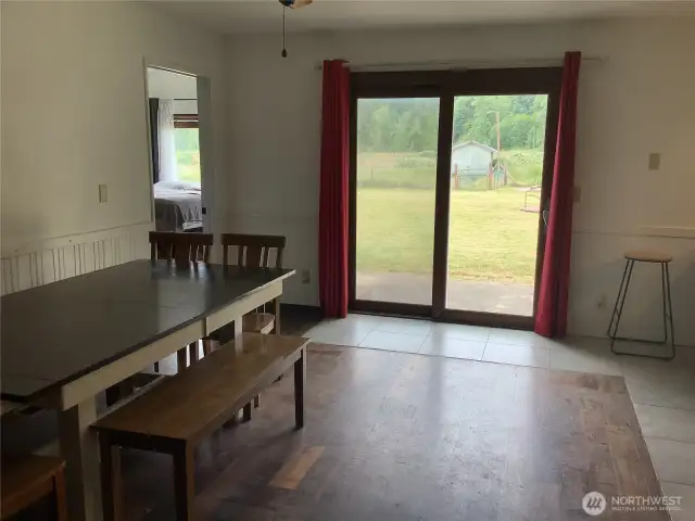 Very large dining area or reimagine as a family room
