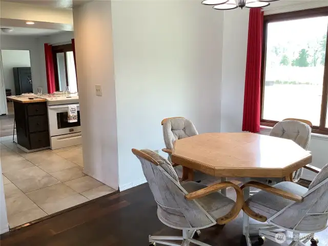 Dining room with views