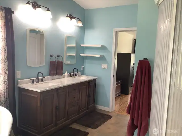 New vanity, double sinks
