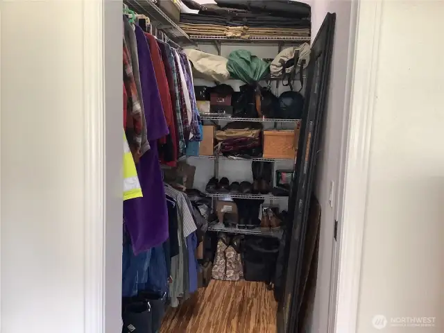 Large, spacious master closet