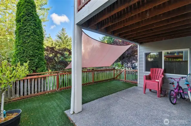 Backyard patio