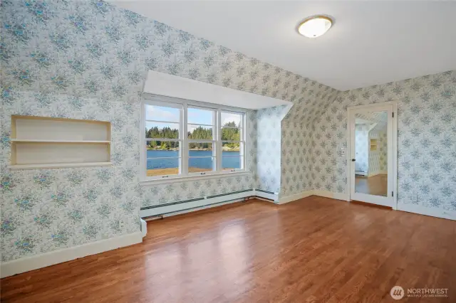 Bedroom 3 is a HUGE bedroom with views and walk-in closet.  Inside the closet is further examples of the craftsmanship and attention to detail this home holds.