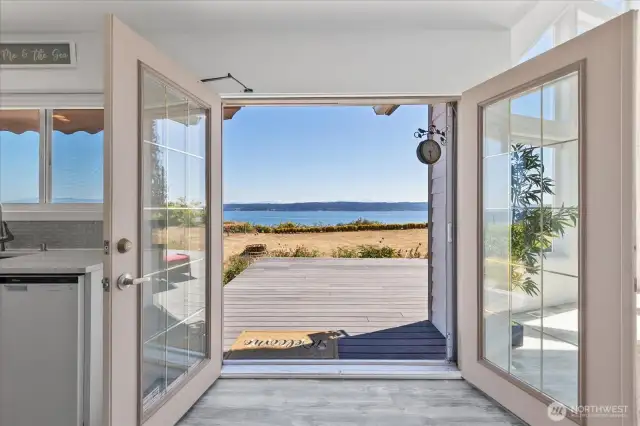 Bring the outside in with the French doors off the kitchen. Enjoy multi level deck for perfect areas of dedicated entertainment and relaxing.