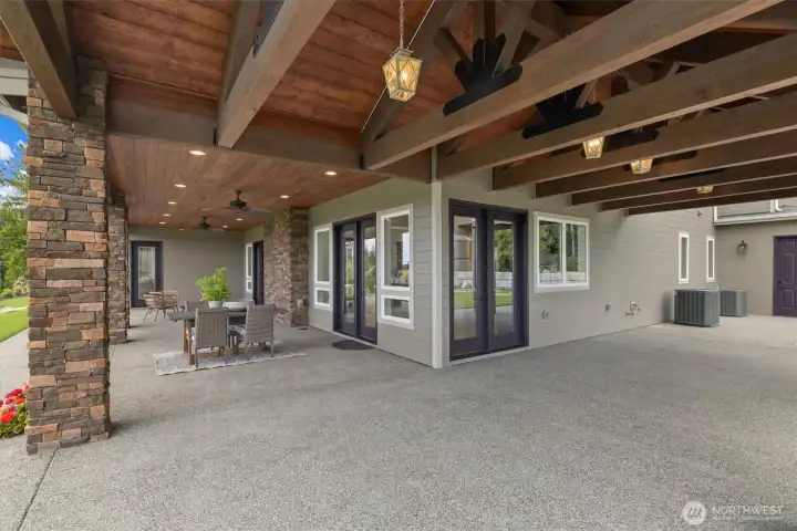 Over 1,000 SF of covered outdoor entertaining space.