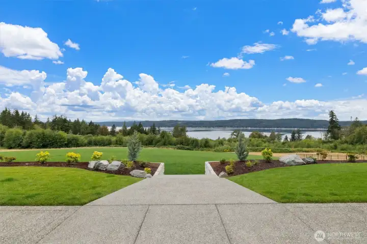 Unobstructed VIEWS of Hood Canal & Olympics. Brand new professional landscaping.