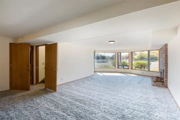 downstairs rec room