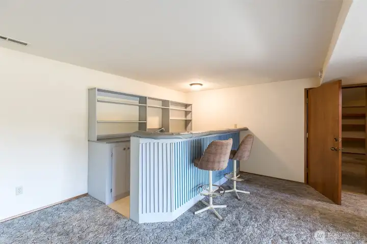 downstairs wet bar