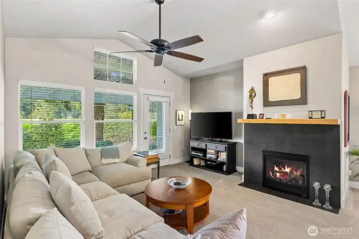 Get ready to enjoy this cozy gas fire place as the nights get colder.