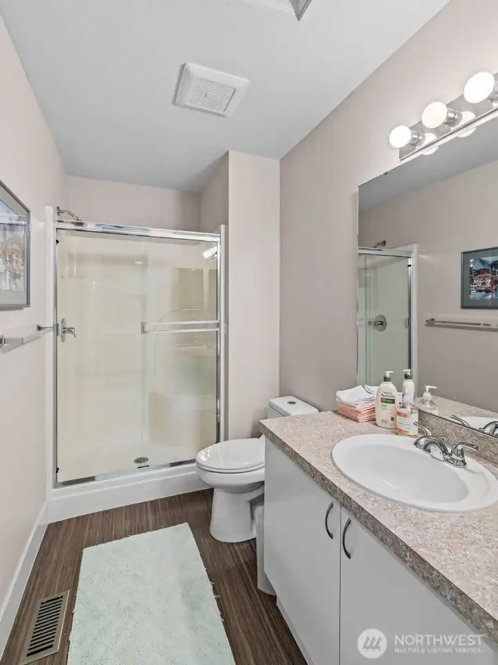 Three Quarter Bathroom on the second level