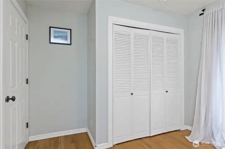 Closet in first Bedroom.