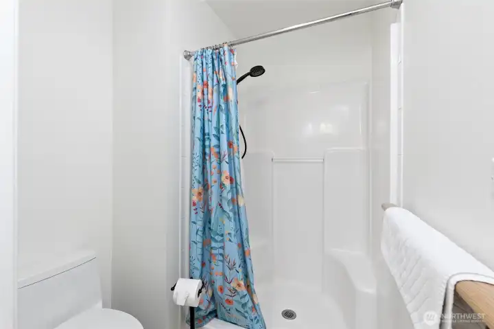 Shower in 3/4 bath.