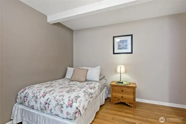 Another view of bedroom/office.