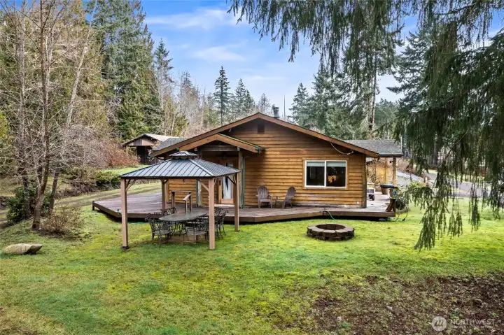 South side of the home.