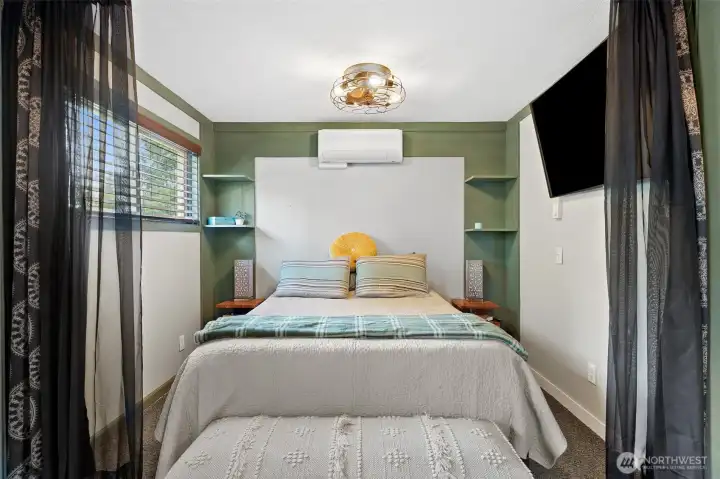 Primary bedroom bed