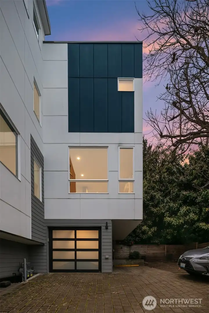 One Car Garage with storage.