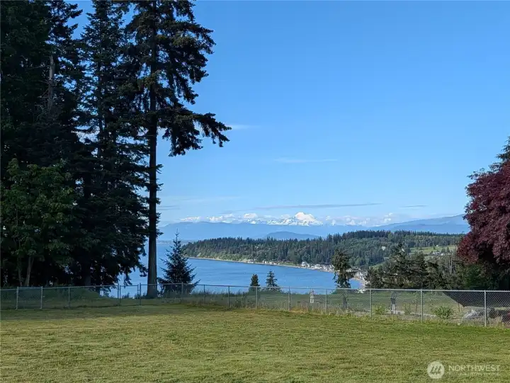 Gorgeous view of Mount Baker and Utsalady Bay Gorgeous view of Mount Baker and Utsalady Bay