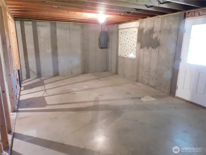 basement family room area