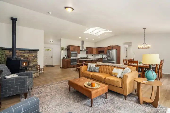 Designed with a sophisticated great room concept, the layout provides seamless flow for both everyday living and entertaining, including ideal one-level living with the primary suite thoughtfully separated from guest bedrooms and the bonus room.