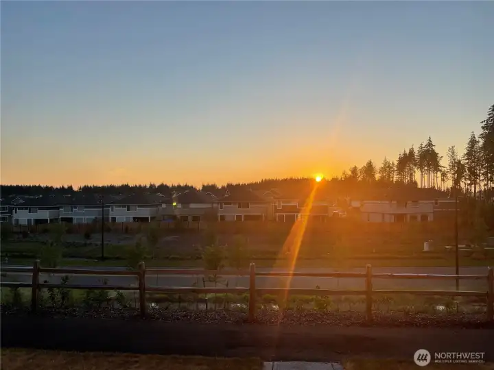 The sunsets from the front of the home are stunning! The sunsets from the front of the home are stunning!